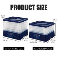 5 Trays Height Dehydrator with Digital Timer and Temperature Control for Vegetable Fruit Meat Beef Jerky Adjustable Food Dryer