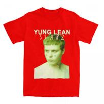 Yung Lean Švedų reperis Marškinėliai Dainininkas Hipis Marškinėliai Trumpomis Rankovėmis Klasikiniai Marškinėliai Vasariniai Medvilniniai Apvalia Kaklo Išpjova Didelis Dydis 5XL Marškinėliai S