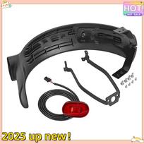 Classy-Rear Fender Mudguard Brake Tail Light Taillight Set Aluminum Alloy Accessories For Xiaomi Electric Scooter 4 Ultra black