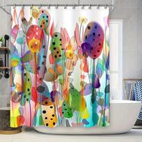 Blue Lagoon Bathing Shower Curtain Waterproof Decor for Bathroom Home Decoration Surfboard Pattern 3D Printing Shower Panels wit 90x180cm