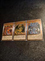 1Pcs/set Yu-Gi-Oh! Raviel, Lord of Phantasms Uria, Lord of Searing Flames Hamon, Lord of Striking Thunder ACG Diy Card Gift