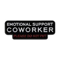 Emotional Support Coworker Do Not Pet Enamel Pin Funny Office Humorous Quote Brooch Lapel Lapel Backpack Badge Jewelry Gift