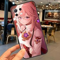 Genshin Impact Yae MIko Case For Xiaomi 15 14 13 Ultra 11T 12T 13T 14T Pro POCO X7 X3 X5 X6 Pro F5 F6 M6 Pro Coque POCO F5 Pro