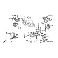 50823-S9A-013 Automobilio variklio atrama Laikiklis Variklio laikiklio laikiklis Honda CR-V 2002-2006 50823S9A013 juoda