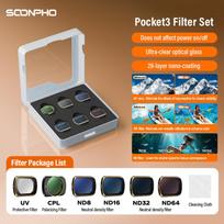Soonpho Magnetic ND/PL Filter Set Compatible with DJI OSMO Pocket 3 Neutral Density Polarizing Action Camera Accessories Filter set