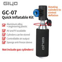 Giyo Bicycle CO2 Pump Mini Inflator Quick Inflatable Kit Schrader Presta Valve CO2 Cartridge Cycling Repair Tools GC-07 GC-07
