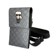 Torebka Karl Lagerfeld  Ikonik Karl Monogram Patch, Srebrny/Silver