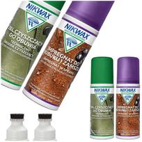 Nikwax Zestaw Czyszczący Do Nubuku I Zamszu Żel +Impregnat 2X125Ml Aplkator