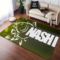 Nash Fishing Carpet Bedside Floor Mat Anti-slip  Bedside Area Rugs for Living Room Decor Mat Gift for Friend 50X80cm