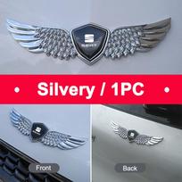 3D Metal Wings Stying Car Trunk Fender Emblem Stickers For Seat FR Leon Ibiza Altea Exe Mk2 Mk3 Alhambra Decoration Accessories sidabras