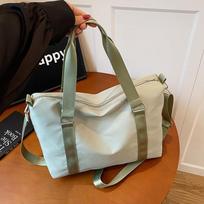 Travel Bag for Men, Hand-held Business Luggage Bag for Women, Fashiable Solid Color Lightweight Travel Luggage Bags žalia