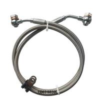 KFAFINENE Stainless Steel Braided PTFE AN4 Fuel Line with Banjo Fittings Universal Fit Automotive Replacement Hose 50cm