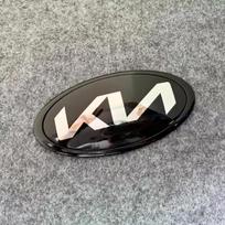 Car Front Gril Front Rear Trunk Emblem Covers Badge Sticker For KIA EV6 Sorento Niro Stinger Ceed Carnival K5 K9 Soul Carens VQ 130 x 65MM