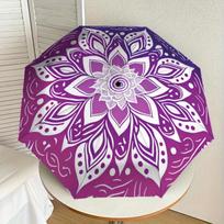 1pc Mandala, Lotus Themed Umbrella -Home Travel Portable Outdoor Accessories, Multi-functional Umbrella Gift081628