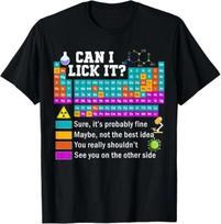 Funny Kids Teacher Gifts can i Lick it Periodic Table T-Shirt 3XL