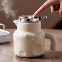 Ceramic Teapot With Tea Infuser Porcelain Tea pot with Removable Glass Infuser for Tea Loose Tea 750ML balta
