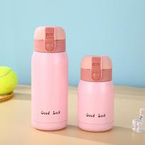 Mini termoso puodelis 200 ml / 360 ml kišeninis puodelis nerūdijančio plieno terminis kavos puodelis vakuuminė kolba izoliuotas karšto vandens butelis, dovana vaikams 200ML rožinė