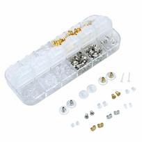 600Pcs/Set 12 Styles Earring Backs Studs Kit Clutch Stoppers  for Studs/Droopy Ears/Heavy Earring 600Pcs/Set