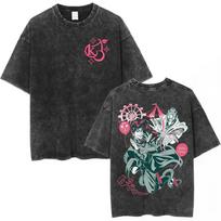 JoJos Bizarre Adventure Golden Wind Character Collage Vintage Washed Oversized TShirt  Unisex Anime Streetwear Tee S