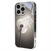 Dandelion pattern glass phone case suitable for iPhone 17 16 15 14 13 12 11 Pro/Max/Plus anti drop and shockproof back cover iPhone 11