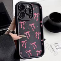 Pink Bowknot Silicone Case For iPhone 13 11 15 17 12 14 16 Pro Max 17 Air Plus SE Shockproof Soft Protective Cover iPhone15