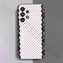 Vintage Lace Phone Case For Samsung S9,S10,S20,S10,S21,S25,S24,S23,Ultra,FE,Plus,Lite,Soft Silicone Black Cover SamsungS235G