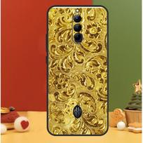 Gold Floral Pattern Case For ZTE Nubia Red Magic 9 Pro Plus 8 8S Pro Plus RedMagic 6 7 6S 7S Pro 6R 5S 5G Cover Red Magic 6s