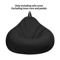 Stylish Fabric Bean Bag Chair Cover For Adults And Children Modern Home Decor 80*90cm juoda