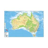 Anglų žemėlapis Australijos žemėlapis Geografinis žemėlapis Sienų dekoro fonas Gyvenimas Namai Studijos reikmenys Dekoratyvinis kabantis paveikslėlis 42*30cm beige