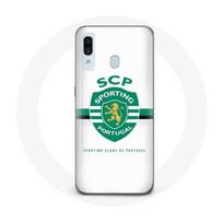 Case - Maniacase - Samsung Galaxy A20 - Black - Soft - Sporting Portugal juoda
