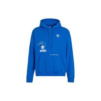 Adidas Originals Trefoil X Chang Csun Yuk X Su Yiming Triple Collaboration Hoodie with Skateboard Comic Pocket Men Hoodie Blue IK4310 XL