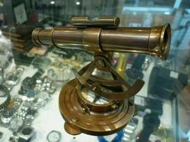 Collectible Handmade Instruments Nautical Brass Alidade Telescope With Compass