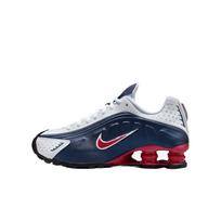Nike Shox R4 GS USA Kids Sneakers Blue Midnight-Navy White CW2626-400 35.5