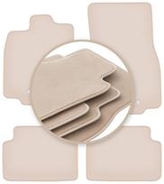 PREMIUM beige floor mats for: Jaguar XF I 2WD X250 sedan, station wagon 2007-2015