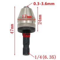 0.3-3mm Chuck Accessory for Electric Drill and Grinder with White Chuck White Chuck with Rod Set