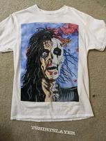 Vintage 1989 Alice Cooper Trash Skelton Face Melt Band Unisex Tshirt Unisex T-Shirt XXXL