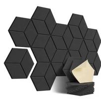 6pcs Polyester Acoustic Panels Y-Type Hexagon Shape Sound Absorbing Panels Noise Reduction Self-Adhesive Soundproof Panels juoda