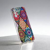 M-Mandala flower totem    Phone Case Transparent Silicone Soft For Samsung S25,S24,S21,S22,S23,S30,Ultra,S20,Plus,Fe Samsung S24