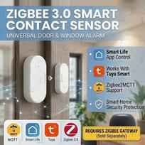 Tuya Zigbee Door Window Sensor Burglar Alarm Sensor Magnetic Contact Open Close Detector For Smart Life MQTT Smart Home Security