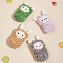 Colorful Bunny Shaped Plush Catnip Cat Toys (4-Pack) įvairiaspalvis