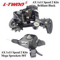 LTWOO Groupset LTWOO AX11 Speed Groupset 1X11 Shifter lever Rear Derailleur for MTB mountain Bike Cassette 11-42T 46T 50T 11-52T Brilliant Black