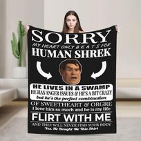 Shreks Donkey Cartoon Movie Blanket Fleece Spring/Autumn   Multifunction Lightweight Throw Blanket for Bed Car Rug Piece 150x200cm