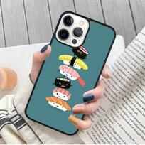 Kawaii Sushi Pattern Phone case  For iPhone 17 Air 16 15 14 11 12 13 Pro MAX Plus cover shell coque iPhone 17