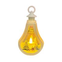 Cartoon Style Christmas Teapot-shaped Candle Light Santa Claus Christmas Tree Reindeer Snowman Christmas Tree