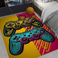 Gaming Rug for Boy Room Gamer Rug with Game Controller Carpet for Game Room Esports Room and Boys' Game-Themed Bedroom Carpet 40cm x 60cm