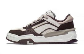 Li Ning Ginseng & Starlight Canchun Textile, Leather Low top Skateboard Shoes Men's Taupe AGCS245-4 43