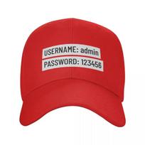 Login Info Cybersecurity Baseball Cap fishing caps Unisex black New In Hat Womens Hats  Unisexs