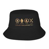 Custom Ripple XRP Bucket Hat Unisex Women Bitcoin Crypto Cryptocurrency Outdoor Sun Summer Camping Cap