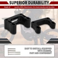 For Surron Sur-Ron Sur-Ron Lightbee Light Bee X S L1E Segway X260 Motorcycle 15Mm Handlebar Riser Head Up Raiser Adaptor Black  Silver