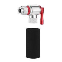 CO2 Bicycle Pump Schrader & Presta Valve Mini Bicycle Pump Aluminum Alloy CO2 Bike Tire Inflator Cycling Accessories Sponge Cover